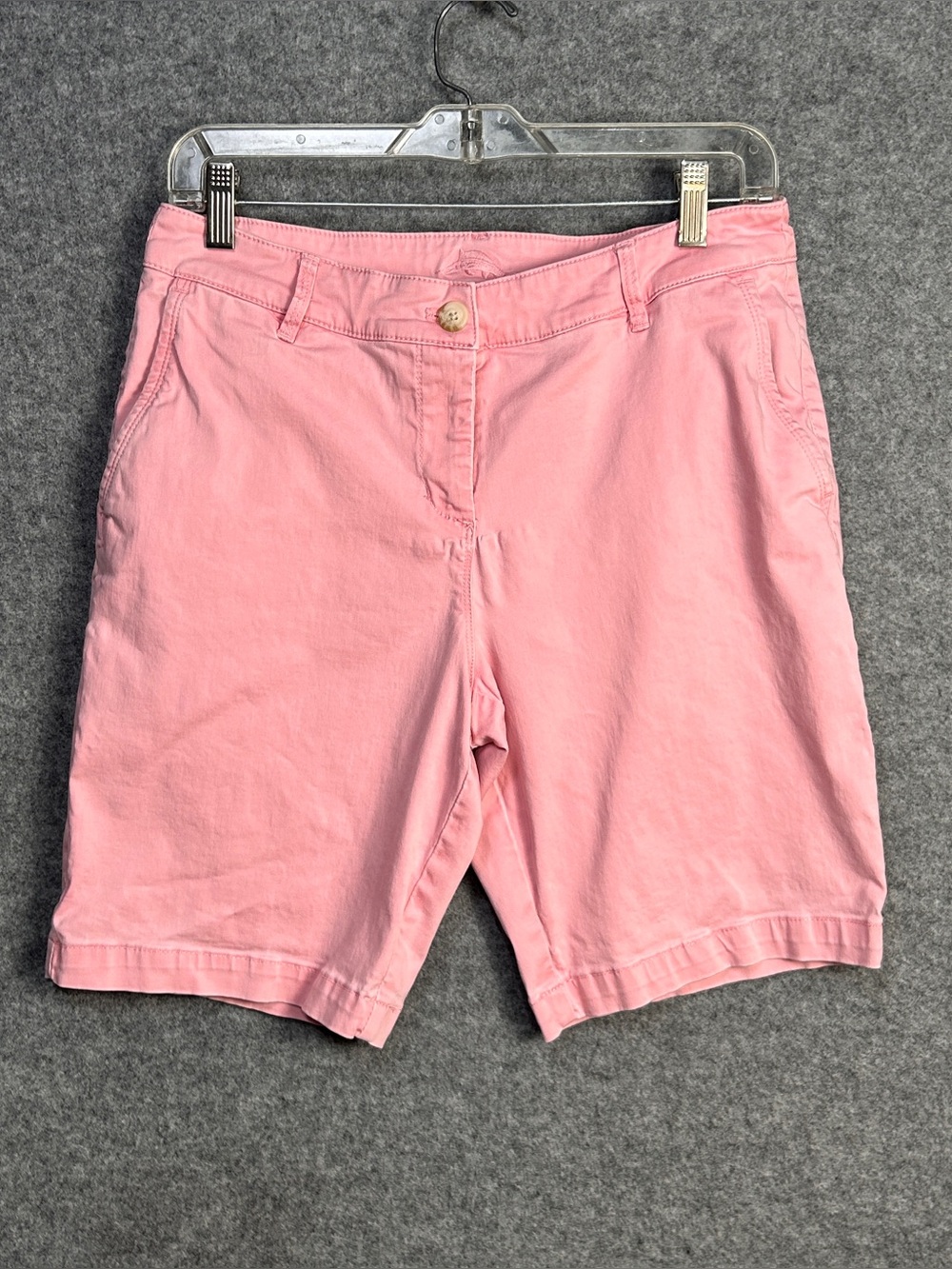 Tommy Bahamas Women’s 8 Pink Casual Cotton Chino Shorts Tropical Lined Pockets